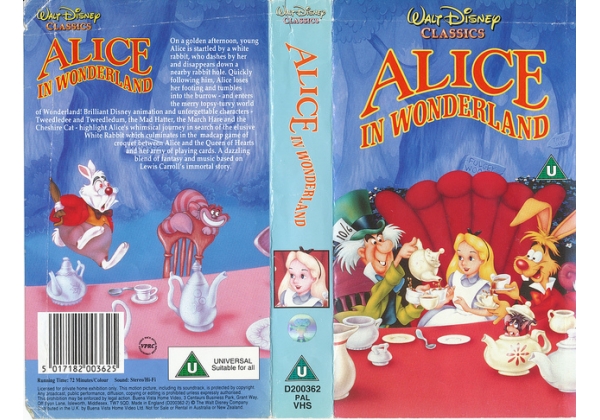 Alice in Wonderland (1951) - video artwork