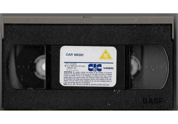 Car Wash on CIC Video (United Kingdom VHS videotape)