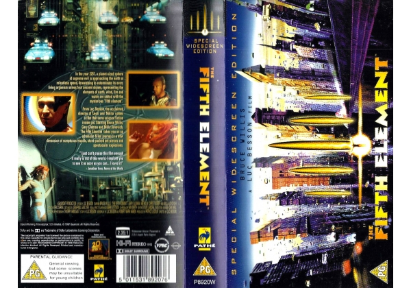 Fifth Element (widescreen), The - video artwork