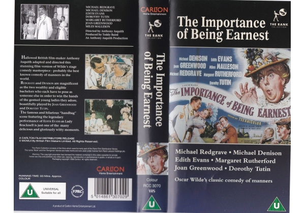 Importance of Being Earnest, The (1952) - video artwork