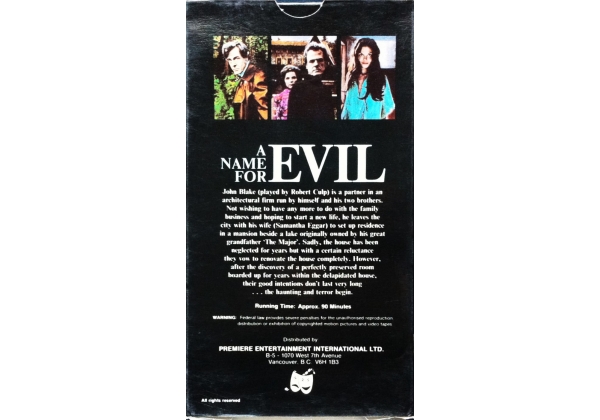 Name For Evil A 1973 On Premiere Entertainment International United 