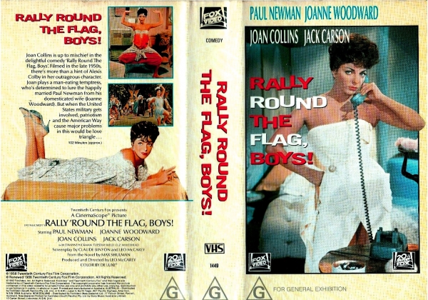 Rally Round The Flag Boys 1958 On Fox Video Australia VHS Videotape