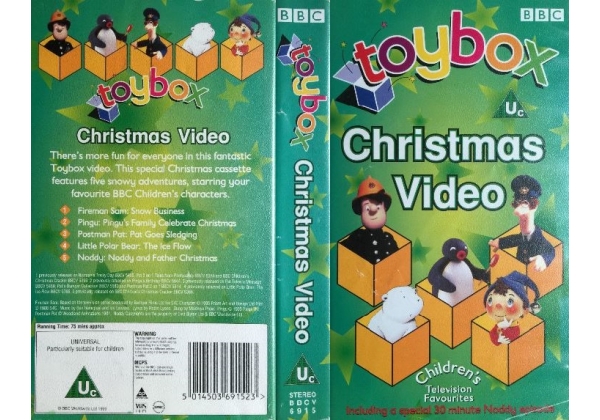Toybox Christmas Video On BBC Video United Kingdom VHS Videotape 