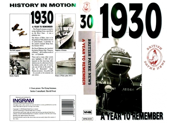 Year To Remember 1930, A - video artwork